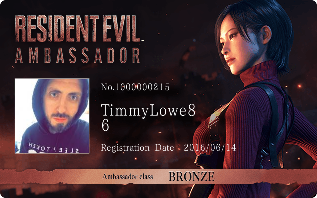 TimmyLowe86's Profile | Resident Evil Portal | CAPCOM