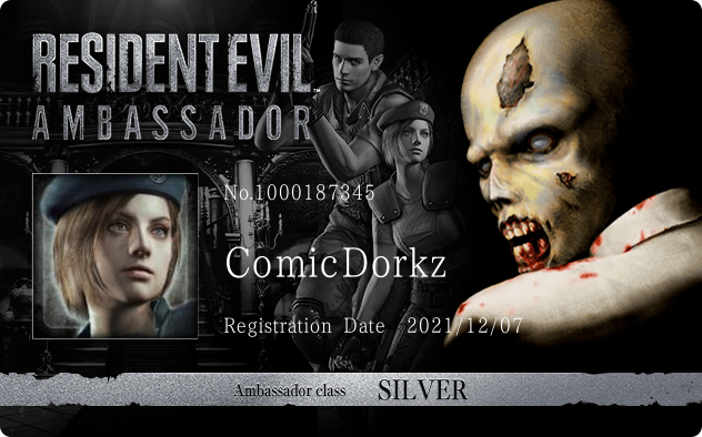 ComicDorkz's Profile | Resident Evil Portal | CAPCOM