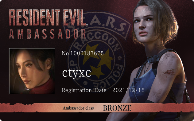 ctyxc's Profile | Resident Evil Portal | CAPCOM