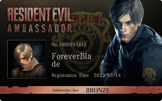 ForeverBlade's Profile | Resident Evil Portal | CAPCOM