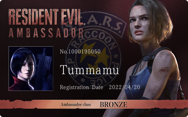 Tummamu's Profile | Resident Evil Portal | CAPCOM