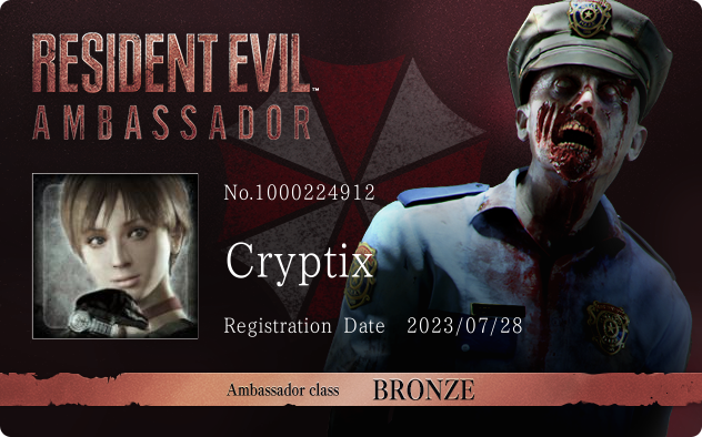 Cryptix's Profile | Resident Evil Portal | CAPCOM